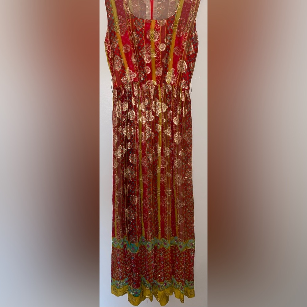Vintage Workers Union Red maxi dress size Small